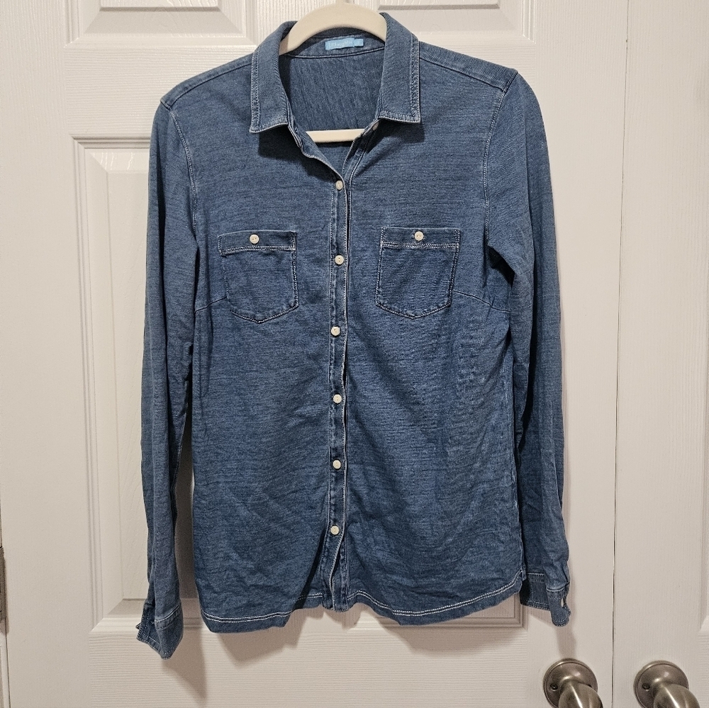 J. Mclaughlin 100%  Cotton Button Up Shirt S